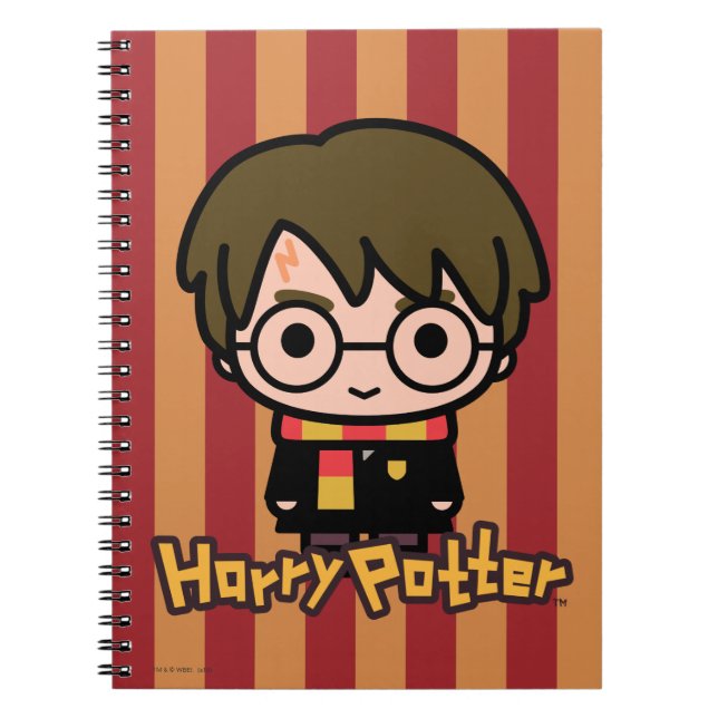 Carnet Harry Potter Cartoon Caractère Art (Devant)