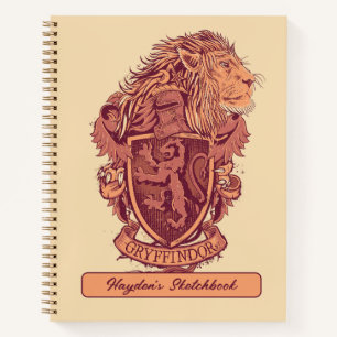 Carnet Harry Potter Dessin Gryffindor Crest