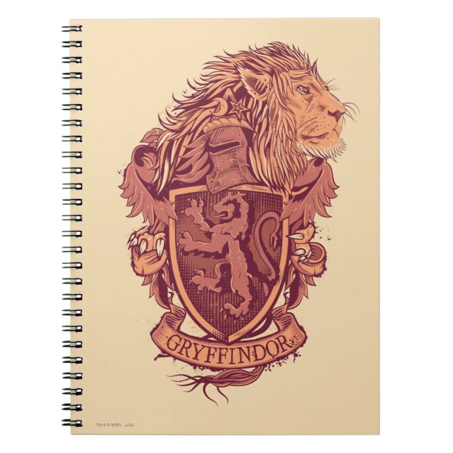 Carnet Harry Potter | Gryffindor Lion Crest (Devant)