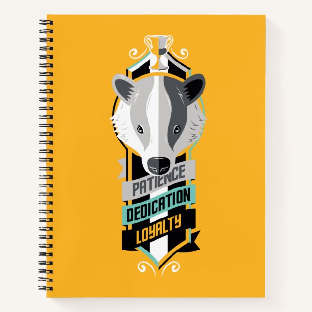 Carnet Harry Potter| HUFFLEPUFF™ House Traits Sigil (Devant)