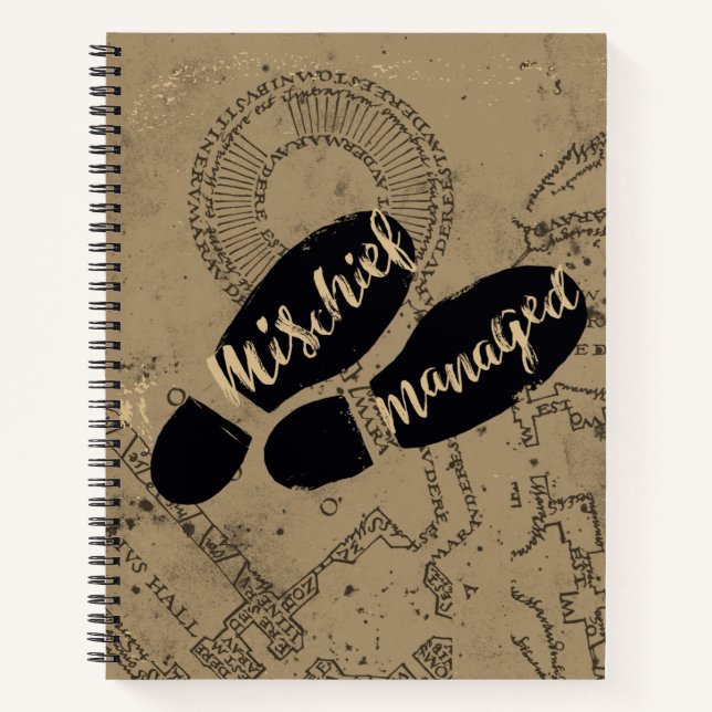 Carnet Harry Potter | MISCHIEF MANAGED™ Mappage Empreinte (Devant)