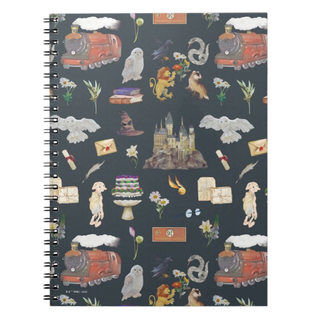 Carnet HARRY POTTER™ | Motif d'icônes (Devant)
