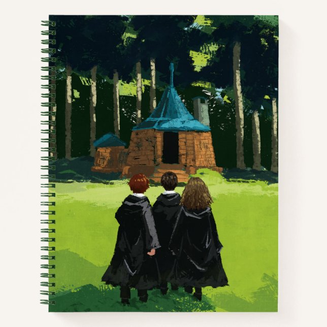 Carnet HARRY POTTER™, Ron, & Hermione à Hagrid's Hut (Devant)