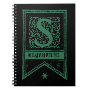 Carnet Harry Potter   Slytherin Monogram Banner