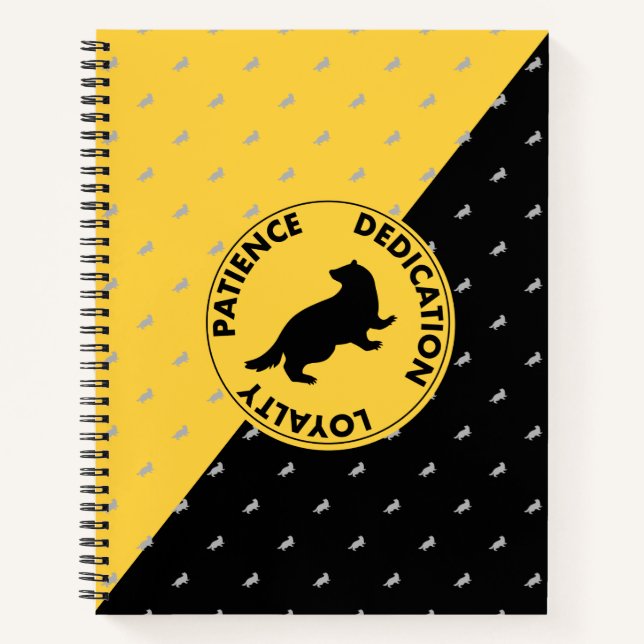 Carnet Harry Potter | Traits de la maison PUFFEPUFF™ Grap (Devant)