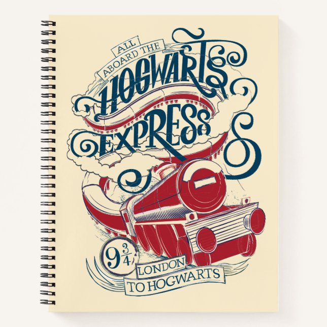 Carnet Harry Potter | Typographie Express Hogwarts (Devant)