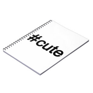 Carnet Hashtag # Cute