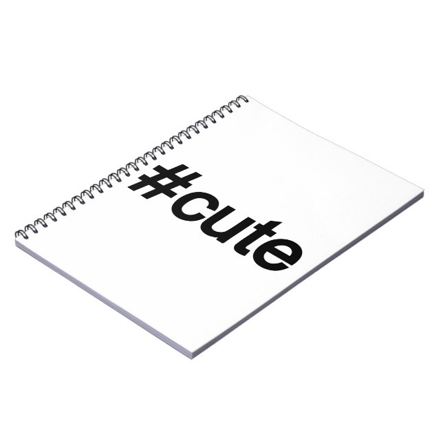 Carnet Hashtag # Cute (Côté gauche)