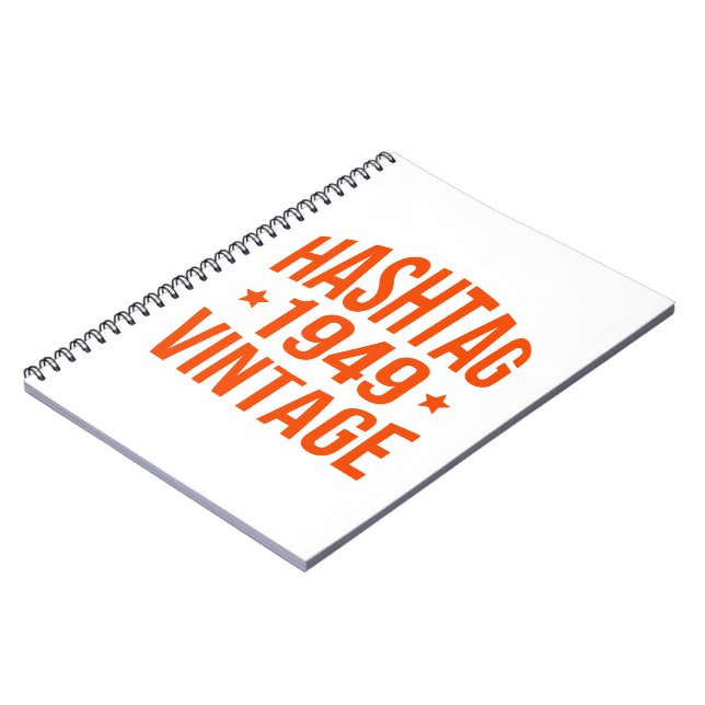 Carnet Hashtag Vintage 1949 (Côté gauche)