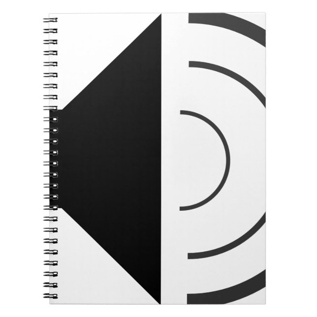 Carnet Haut-parleur Volume (Devant)