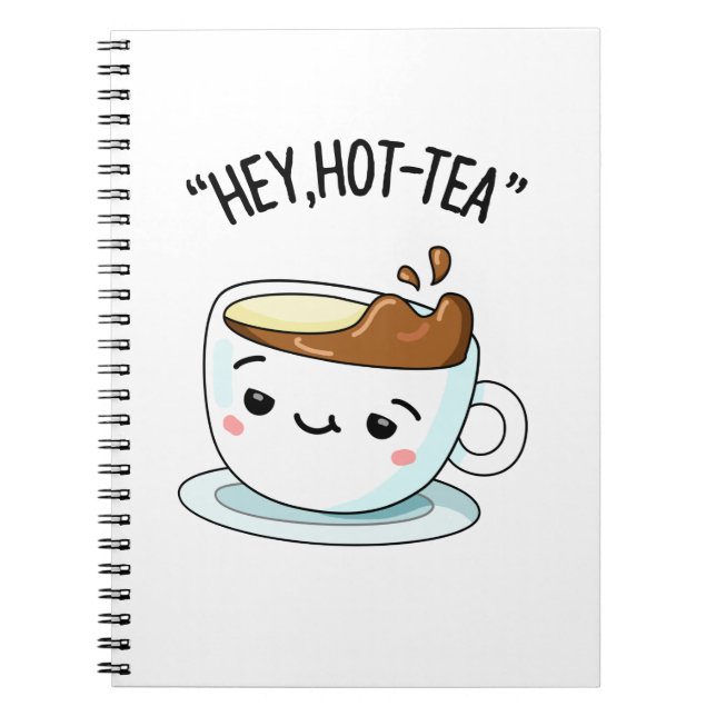Carnet Hé Tasse de Thé Drôle de Tasse de Thé Pun (Devant)