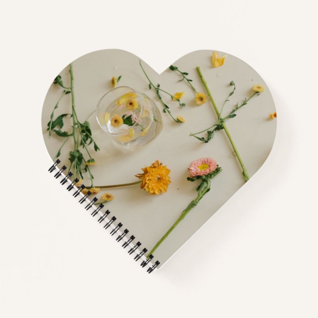 Carnet Heart Shaped Spiral Bound Notebook (Devant)
