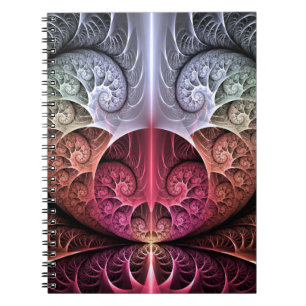 Carnet Heartbeat, Abstrait surreal Imaginaire Fractal Art