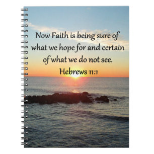 CARNET HÉBREWS 11:1 PHOTO DESIGN