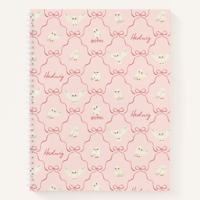 Carnet Hedwig Pink Ribbon Pattern (Devant)