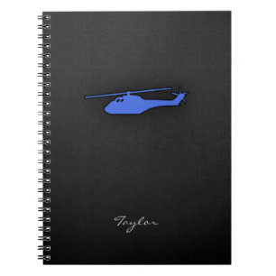 Carnet Hélicoptère royal bleu