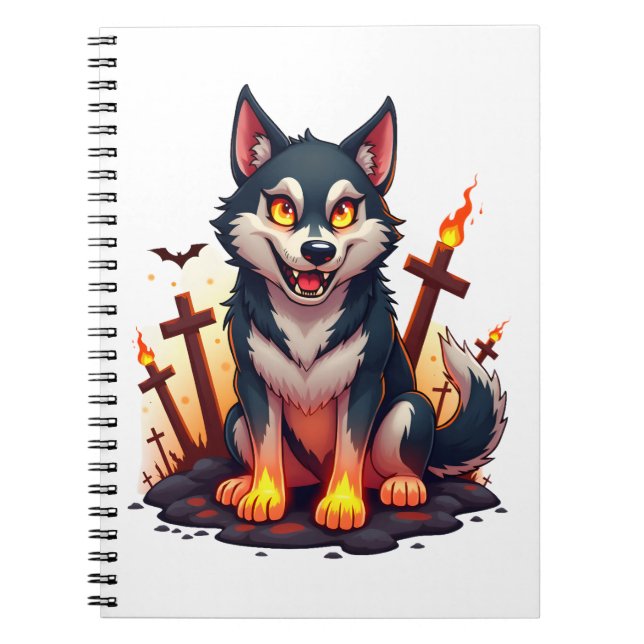 Carnet Hellhound Husky Chien (Devant)