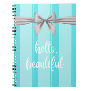 Carnet "Hello Beautiful" Tiffany Inspiré Notebook