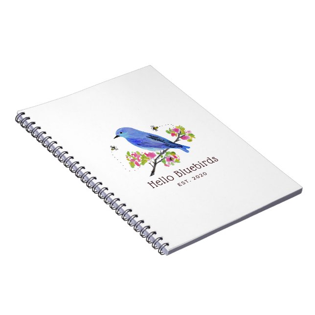 Carnet Hello Bluebirds (Côté Droit)
