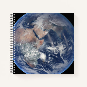Carnet Hémisphère Est Sur La Planète Terre.