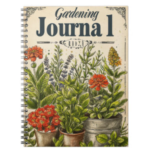 Carnet Herbes vintages de jardinage