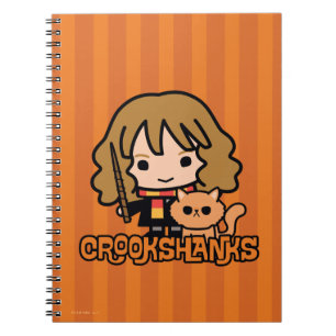 Carnet Hermione et Crookshanks en dessin animé