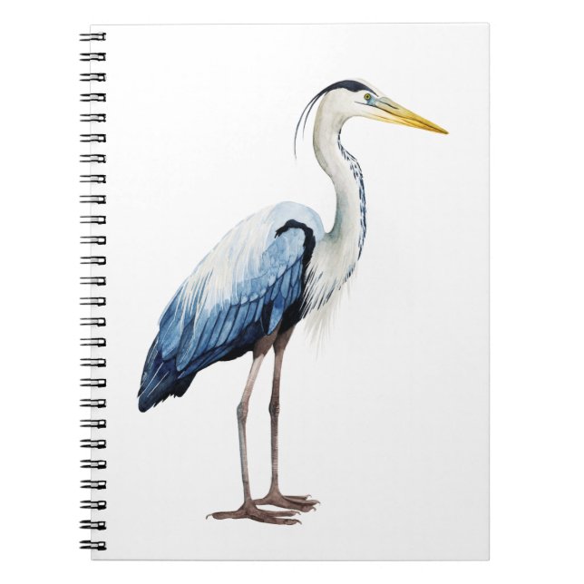 Carnet Héron d'oiseau de mer II personnalisé (Devant)