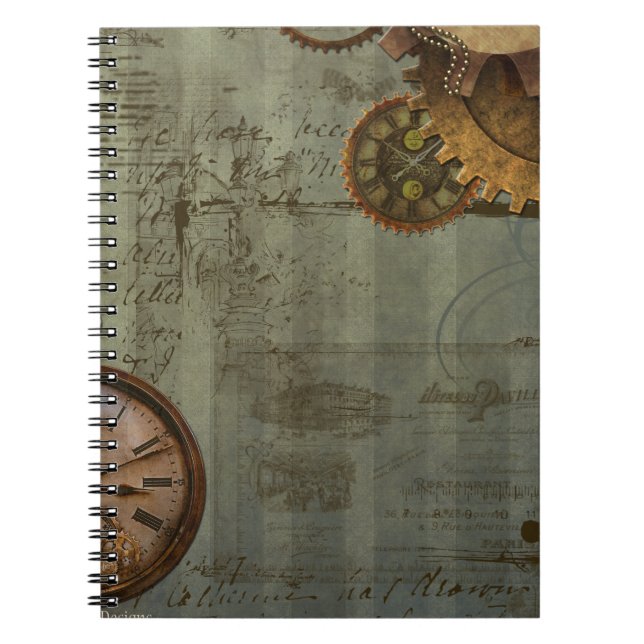 Carnet Heure Steampunk (Devant)