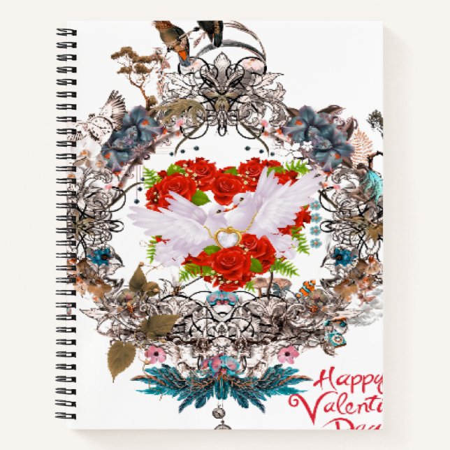 Carnet Heureuse Sainte-Valentin (Devant)