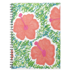 Carnet Hibiscus Pop Art Motif