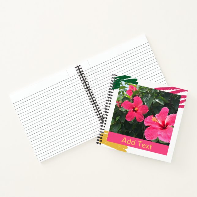 Carnet Hibiscus rose (Intérieur)