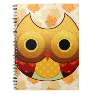 Carnet Hibou adorable d'automne