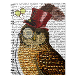 Carnet Hibou avec le casquette supérieur 3