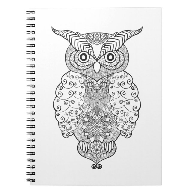 Carnet Hibou de griffonnage (Devant)