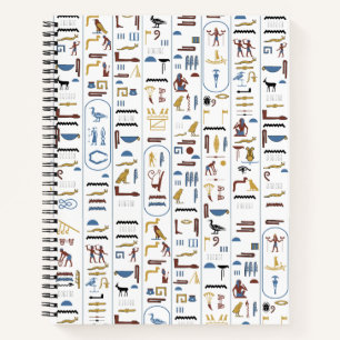 Carnet Hiéroglyphes égyptiens antique Pharaon Egypte Art