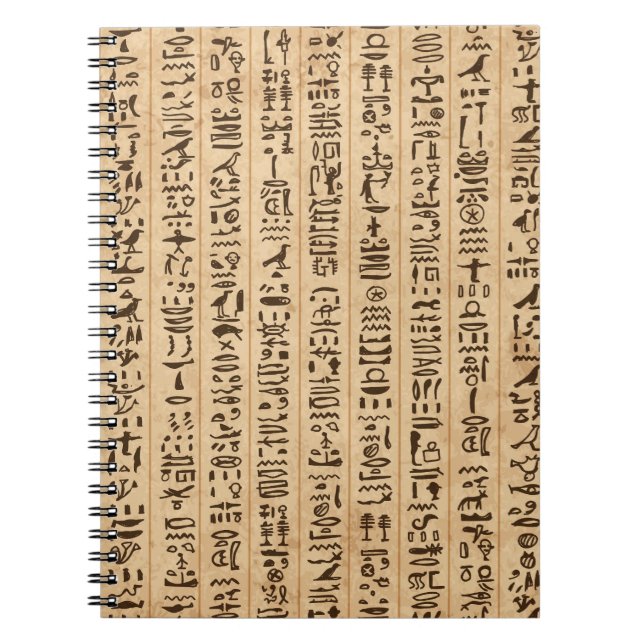 Carnet Hiéroglyphes égyptiens : Grunge Seamless Magic (Devant)