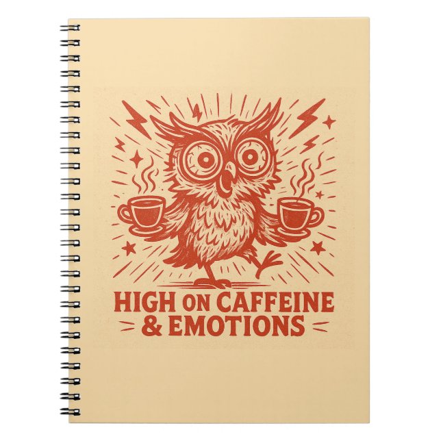 Carnet High on Caffeine & Emotions (Devant)