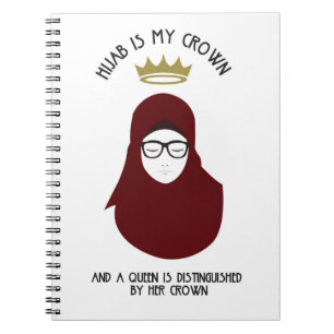 Carnet Hijab est ma couronne - bureau - des VERRES