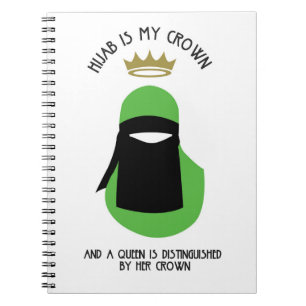 Carnet Hijab est ma couronne - NIQAB VERT SANS VISAGE