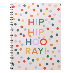 Carnet Hip Hip Hourra Fête d'anniversaire Félicitations