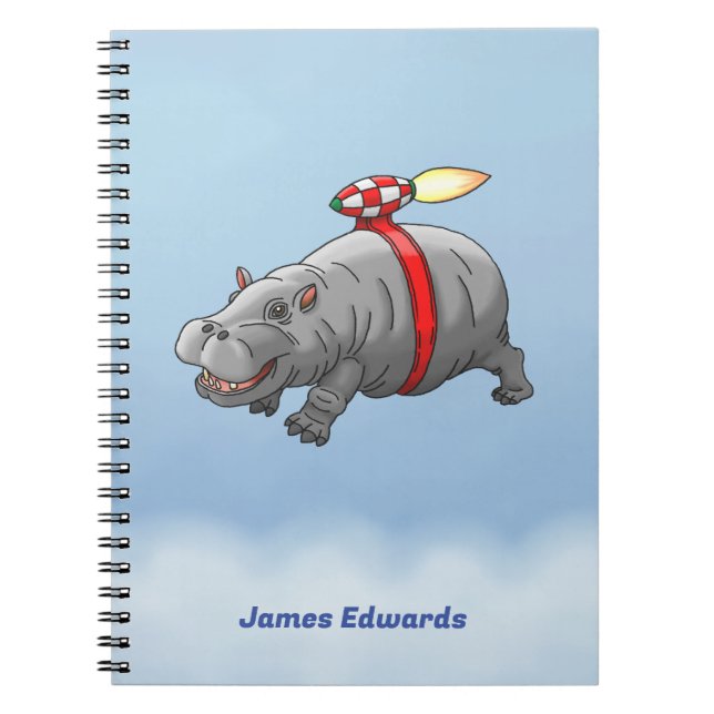 Carnet Hippo Fusée (Devant)