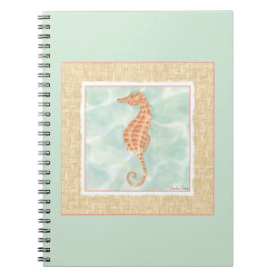 Carnet Hippocampe d'orange d'océan