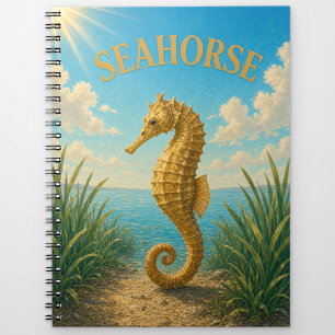 Carnet Hippocampe Herbiers Rivage Aquarelle GeoSaga