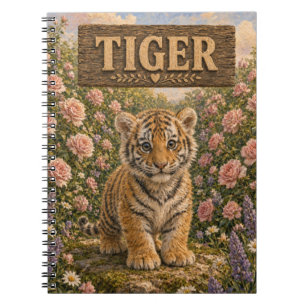 Carnet Histoire de bébé Tigre Mignon Animaux de la Nurser