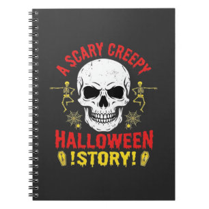Carnet Histoire de crâne de Halloween effrayant et flippa