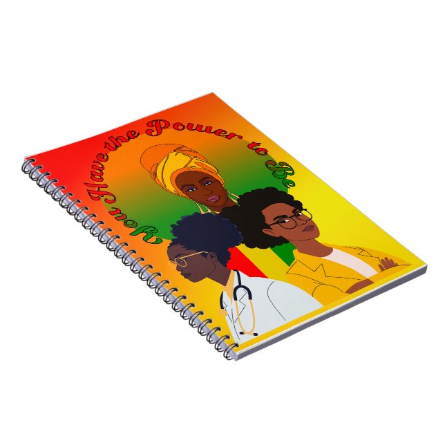 Carnet Histoire des Noirs/Femme/Fille/Carnet photo Spiral (Côté Droit)