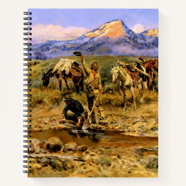 Carnet "Hitting Pay Dirt" de Charles M Russell (Devant)