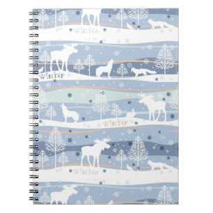 Carnet Hiver Animaux des bois