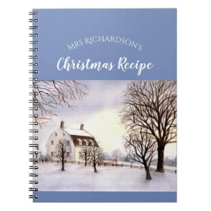 Carnet Hiver en Nouvelle-Angleterre aquarelle peinture