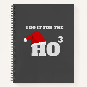 Carnet Ho Ho Ho   Christmas Funny Text Holiday Cadeau